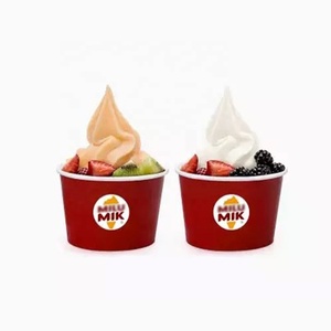 Couvercles en papier mat laminé pour coupes à crème glacée, pour fêtes d'enfants, pack de 8 oz, design spécial pour mariages, famille et amis, avec motif unique - Product Image 3