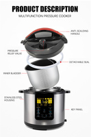 Cuisinière électrique multifonctionnelle 1000W/220V 6Qt, autocuiseur électrique, prix