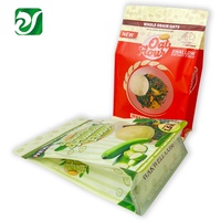Sachet d'emballage refermable pour fruits secs, fond plat, pour dattes rouges et noix, avec fermeture éclair