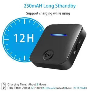 Récepteur et émetteur audio BT 5.4, prise <span class=keywords><strong>jack</strong></span> 3,5 mm, stéréo, mains libres, <span class=keywords><strong>adaptateur</strong></span> audio sans fil, micro, voiture, PC, <span class=keywords><strong>TV</strong></span> - Product Image 4