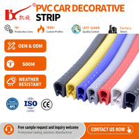 Tira de Sellado de PVC para Puertas de Coche, Flexible, Impermeable, Universal, Multicolor, Tamaño Personalizado