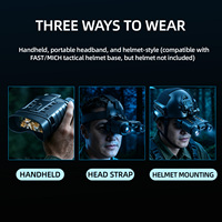 Lunettes de vision nocturne 3D TFN avec télémètre, jumelles NVG montées sur casque 4K