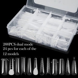 Hot Selling New Construction Gel <b>Nail</b> Mold Paperless Support Quick <b>Extension</b> <b>Nail</b> Transparent <b>Nail</b> Mold 288pcs - Product Image 2