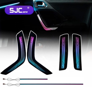 Kit d'éclairage ambiant LED pour voiture SJC pour <span class=keywords><strong>Peugeot</strong></span> <span class=keywords><strong>2008</strong></span> 2014-2019, intérieur automobile, symphonie de 64 couleurs, <span class=keywords><strong>accessoires</strong></span> décoratifs dynamiques - Product Image 1