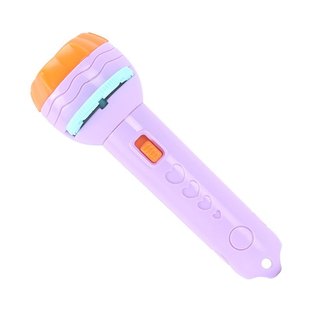 Kids Image Flash Cards Education Story Book Torch Flashlight Projector Toy