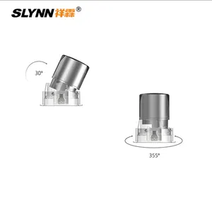 SLYNN Indoor Lighting Led Downlight COB Recessed Downlight Aluminum Housing 30W COB Led Downlight With Double Colors