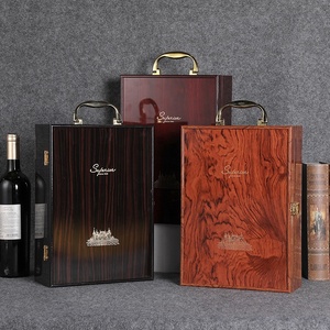 High End Red Wine Wooden Box with Wine Utensils, Piano Baking Paint Packaging <strong>Gift</strong> Box - Product Image 6