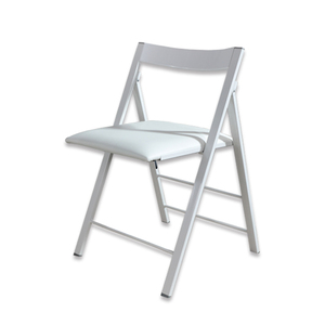Sedia da pranzo bianca impilabile per appartamenti - Product Image 2
