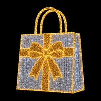 Éclairage paysager extérieur CE pour les fêtes, grand sac lumineux LED de Noël pour centre commercial, rue, parc, décoration de fêtes