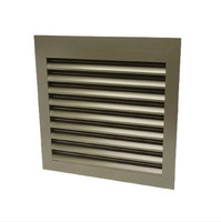 Fenêtre à persiennes horizontales en alliage d'aluminium, cadre fixe, ventilation extérieure anti-ouragan, volets à persiennes