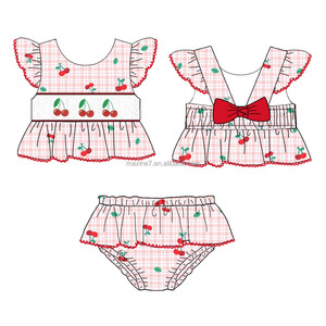 Enfants smocking vêtements mignon bébé filles deux pièces maillots <span class=keywords><strong>de</strong></span> <span class=keywords><strong>bain</strong></span> boutique <span class=keywords><strong>fraise</strong></span> enfants <span class=keywords><strong>maillot</strong></span> <span class=keywords><strong>de</strong></span> <span class=keywords><strong>bain</strong></span> vêtements <span class=keywords><strong>de</strong></span> plage - Product Image 2