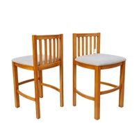 Silla de Comedor al por Mayor, Silla Moderna de Madera con Asiento de Tela Cómodo, Silla para Restaurante y Hotel