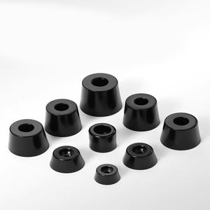 Zwarte antislip meubelpootjes van rubber, rubberen buffer voor meubels - Product Image 6
