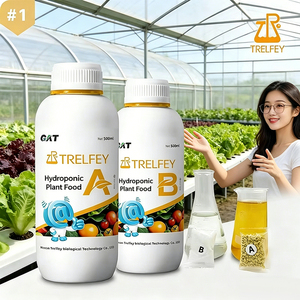 Engrais Hydroponique Type AB Premium, Nutriments Solubles dans l'Eau pour Plantes Sans <span class=keywords><strong>Terre</strong></span>, Formule Mixte pour la Croissance des Herbes, du <span class=keywords><strong>Basilic</strong></span>, de la Menthe et du Piment - Product Image 1
