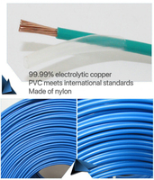 Cables eléctricos THWN/THHN 8 10 12 14 16 AWG Conductor de cobre sólido Cable de nailon aislado de PVC Cable de cobre tipo THHN trenzado