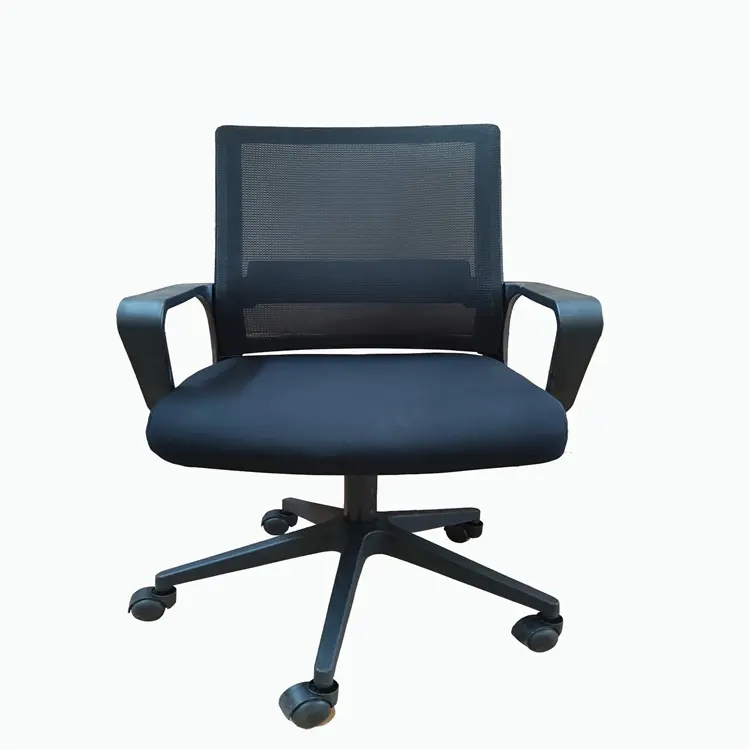 Toptan lüks döner bilgisayar ofis koltuğu rahat Modern sallanan örgü kumaş kalıplı tasarım ile ergonomik plastik sandalye
