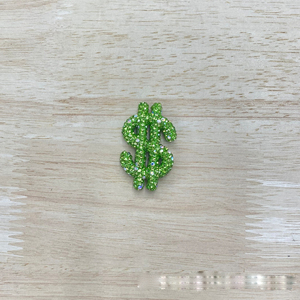 Llavero de cristal con colgante de arcilla USD de 3*4.7cm con diseño de dólar brillante, para coche, bolso o cartera, con dijes grandes y brillantes - Product Image 6