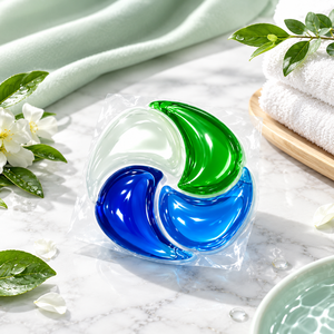 Capsules de lessive en gel jetables hypoallergéniques, parfum floral, écologiques, 50%-80% d'ingrédients actifs, élimination des taches - Product Image 2