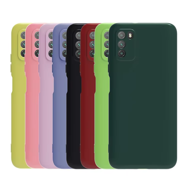 Luxury Liquid Silicone Candy Colors Shockproof Slim Imitate Rubber Phone Case for Xiaomi Poco M6 X7 M3 X3 NFC C71 C65 Back Cover
