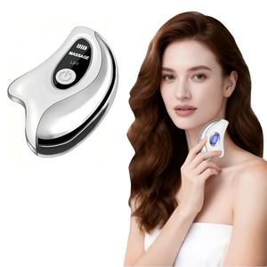 Masseur 2-en-1 à usage domestique, compresse chaude, contrôle LCD, plusieurs vitesses, <span class=keywords><strong>Gua</strong></span> <span class=keywords><strong>Sha</strong></span> électrique portable pour usage domestique - Product Image 1