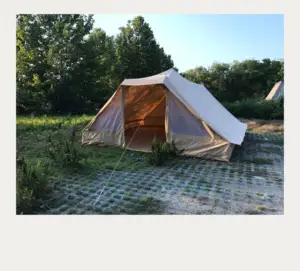 Nouveau type de grande tente de glamping en toile imperméable tente à cloche touareg 10 personnes grande tente