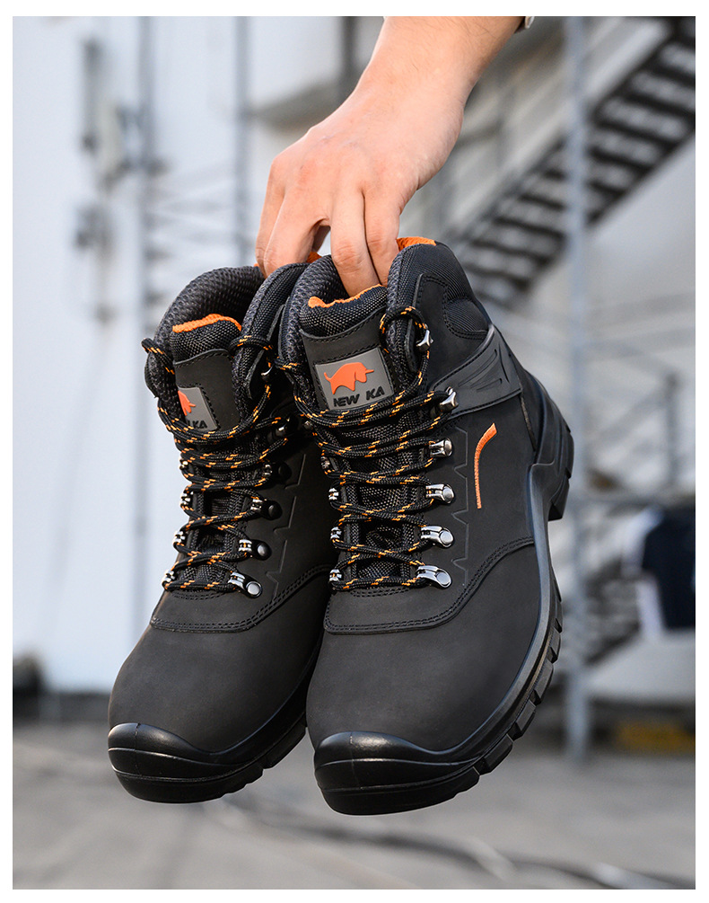 Steel Toe Safety Boots for Men, Waterproof Puncture-Proof