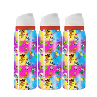 En stock – Nouvelle tasse isotherme double paroi de 24 oz avec logo personnalisé, style dessin animé mignon, avec couvercle rabattable et fonction de maintien au chaud