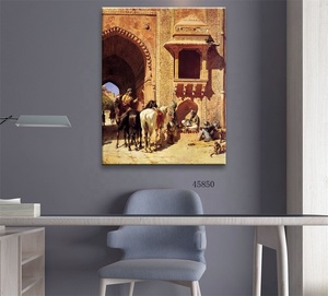 Pintura al Óleo Islámica Árabe Antigua Hecha a Mano 45850, Pintura al Óleo del Corán Árabe 45850 45850 - Product Image 4
