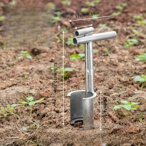 Perforateur de qualité industrielle <span class=keywords><strong>pour</strong></span> le bricolage Poignée de transplanteur Outils manuels de jardinage personnalisables Ensemble d'outils de plantation réutilisables et durables - Product Image 3