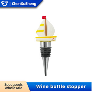 Christmas Wine Stopper Metal Bottle Seal Cork Red Wine Gift Decorative Holiday Party Supply - Product Image 4