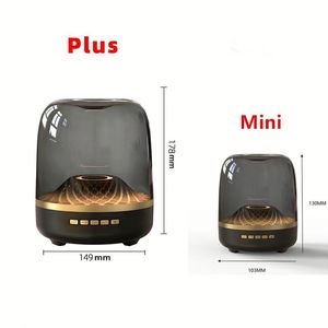 4th Generation Mini Desktop Subwoofer Black Gold Glazed Glass Battery Audio Home Use Charging <b>Wireless</b> Music Speaker - Product Image 1