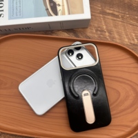 Étui de téléphone rétro personnalisé en cuir PU texturé effet cire d'huile pour iPhone 15 16 17 Pro Max
