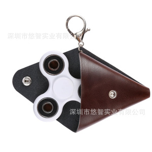 Customized PU triangular <b>coin</b> purse, mini <b>coin</b> purse, spinning top <b>bag</b>, earphone storage <b>bag</b>, custom logo. - Product Image 1