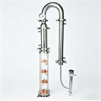 Plaque à bulles de distillation en cuivre Teve (1,5 po/2 po/3 po/4 po) et plaque à bulles en verre cristallin pour colonnes de reflux – Prise en charge OEM et ODM