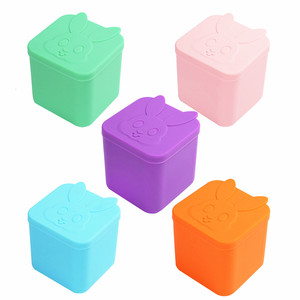 Reusable Silicone Snack Salad Dressing Container with Leakproof Lids Bento <b>Lunch</b> <b>Box</b> for <b>Children</b> Use for Beverages - Product Image 1