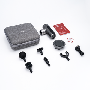 Beoka Metal de alta calidad Mini Muscle 5 Head pistola de masaje profesional cuerpo de tejido profundo máquina de masajeador Facial portátil - Product Image 6