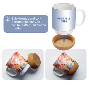 Tazze da Caffè Personalizzabili per Sublimazione con Base in Sughero per il Ritorno a Scuola - Product Image 6