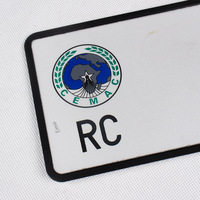 Plaque d'immatriculation vierge réfléchissante en aluminium pour voiture, accessoires pour véhicules, gaufrage de Logo personnalisé, plaque d'immatriculation