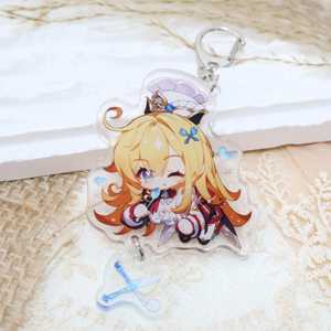 Support en acrylique OEM/ODM, nouveau personnage Genshin Impact, porte-clés rétro en acrylique double couche - Product Image 4
