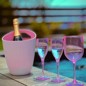 Hot Sale hotel 175ml Drinking Glasses Cup Acrylic Plastic Champagne Cups Glass Wine Glass