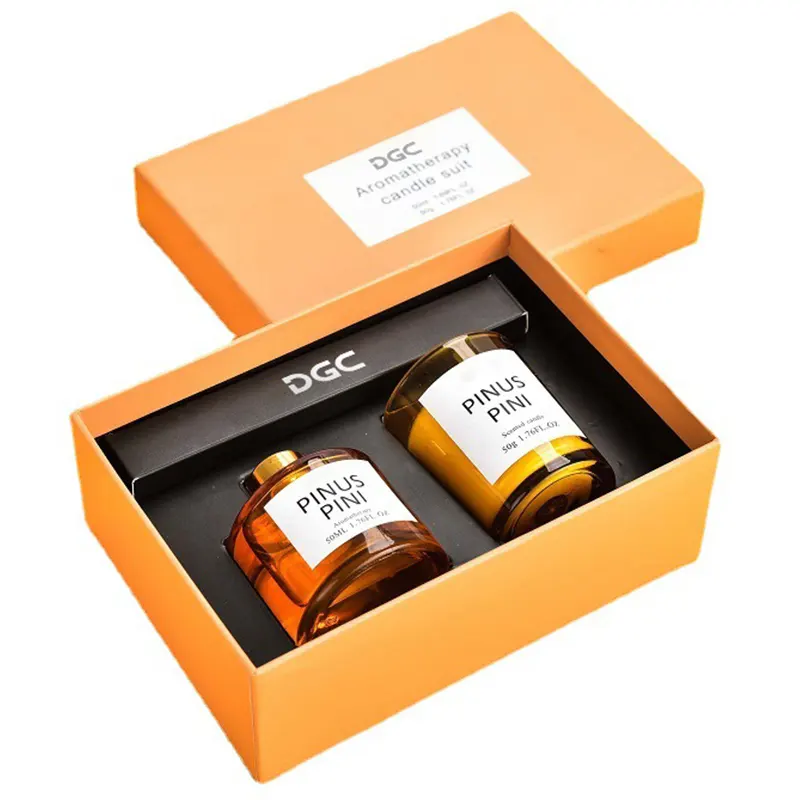 DGC lüks aromaterapi parfüm soya balmumu kokulu mum ve kamış difüzör hediye odası hava spreyleri için Set