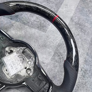 Volant en fibre de carbone forgé, best-seller, adapté aux Volkswagen VW <span class=keywords><strong>Golf</strong></span> MK7 GTI GTD <span class=keywords><strong>GTE</strong></span> 2013-2020 Polo GTI Tiguan Passat - Product Image 5