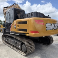 Excavatrice hydraulique d'occasion SANY SY215C de 21,9 tonnes en bon état de fonctionnement, structure durable, hydraulique puissante et prix équitable