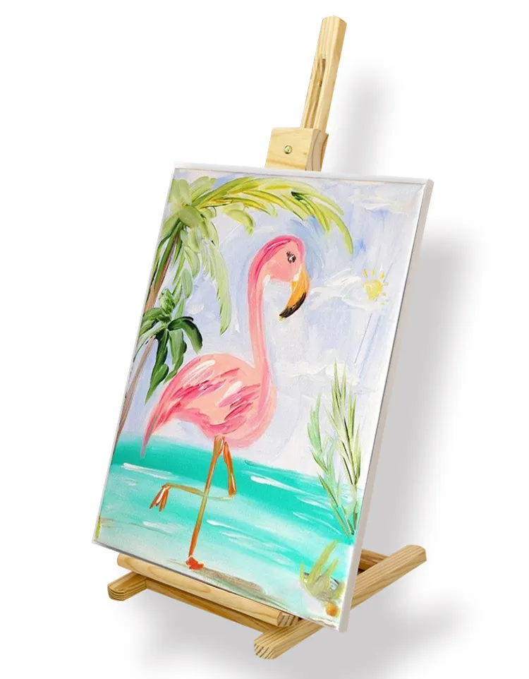 Desktop Display Stand Artist Canvas Easel, Pine Wooden Slender Table Tripod Children's Picture Frame Painting Ease