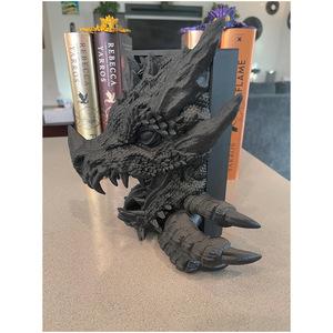 Dragon Bookend Resin Sculptural Bookends Irregular Shape Adult Home <b>Decor</b> Gift Birthday - Product Image 1