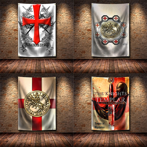Bannière des Templiers, drapeau, armure de Dieu, Temple USA, affiche murale, décoration, art vintage, panneau, décoration de <span class=keywords><strong>garage</strong></span>, pub, club, bar - Product Image 3