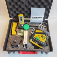 Niveau laser multifonction de qualité industrielle DEGLASERS, super lumineux vert, 16 lignes, batterie Li-Ion, pendule auto-nivelant