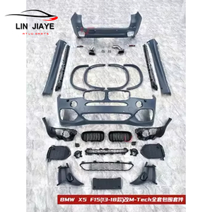 Kit de carrosserie en gros d'usine pour <span class=keywords><strong>BMW</strong></span> X5 F15 13-18 mise à niveau vers X5 MTech M-<span class=keywords><strong>Sport</strong></span> Auto Part jupe latérale complète de pare-chocs avec grille - Product Image 6