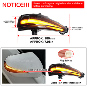 Dynamique LED <span class=keywords><strong>Clignotant</strong></span> Indicateur Rétroviseur Lampe <span class=keywords><strong>Clignotant</strong></span> pour HONDA CIVIC Mk8 2005-2011 Sedan FA 1 2 3 FD 1 2 3 4 5 - Product Image 4