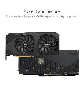 ASUS <span class=keywords><strong>AMD</strong></span> <span class=keywords><strong>Radeon</strong></span> RX 5700 Overclocké 8G GDDR6 Double Ventilateur EVO Édition DisplayPort Carte Graphique Gaming (DUAL-<span class=keywords><strong>RX5700</strong></span>-O8G-EVO) - Product Image 4